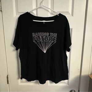 XXL Old Navy Black and White Graphic T-Shirt